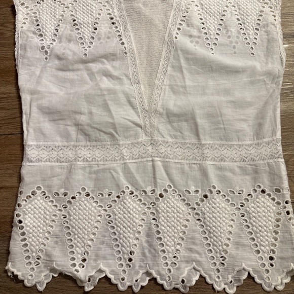 Ulla Johnson White Maryse Top size 2 - Picture 5 of 6